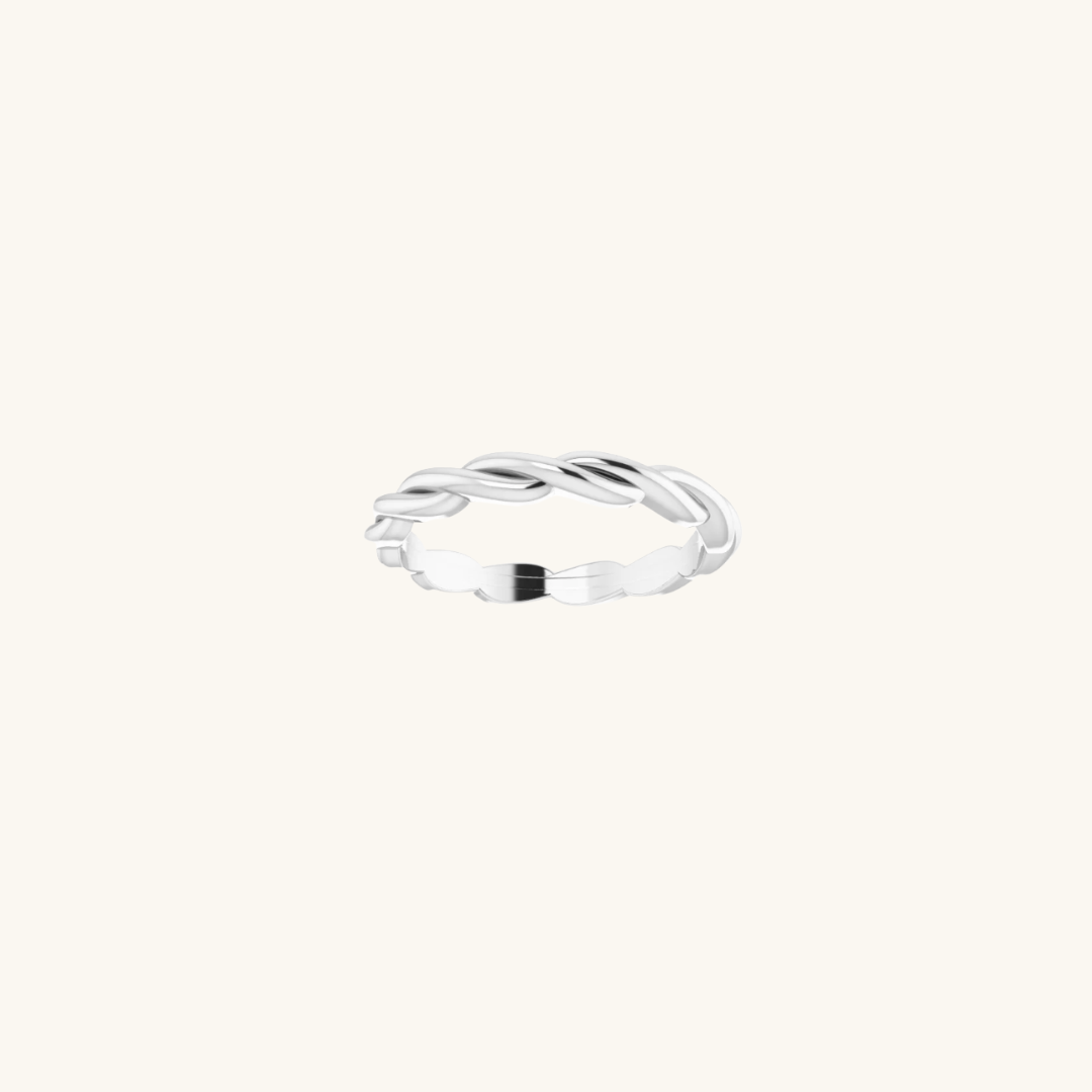 Entwined Ring Silver