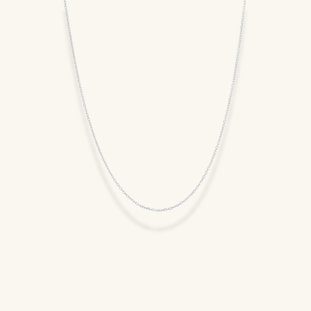 Rolo Chain Necklace 18" - Silver