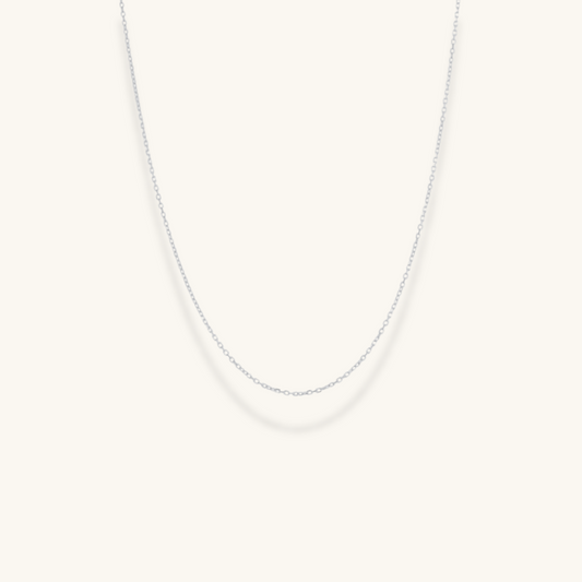 Rolo Chain Necklace 18" - Silver