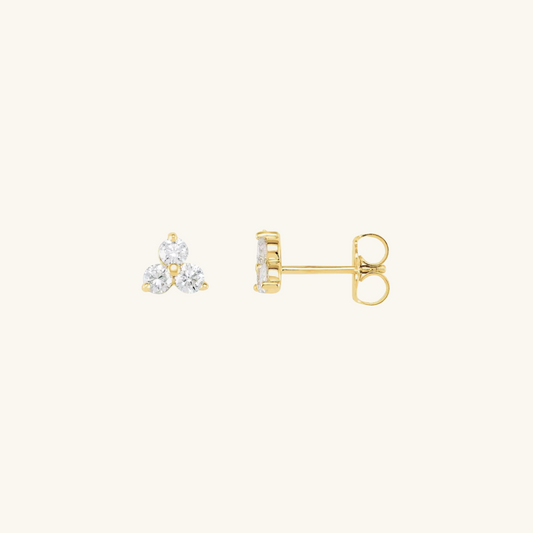 9ct Gold Lotus Studs