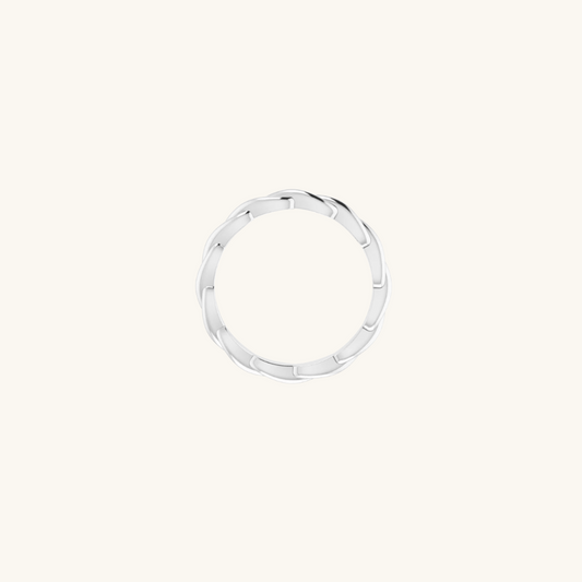 Entwined Ring Silver