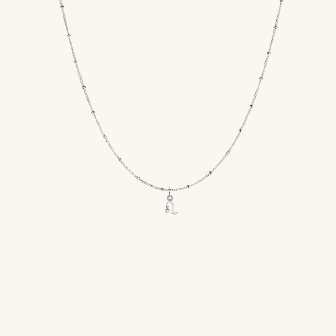 Petite Zodiac Star Sign Necklace Silver