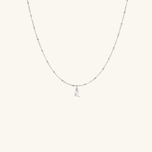 Petite Zodiac Star Sign Necklace Silver