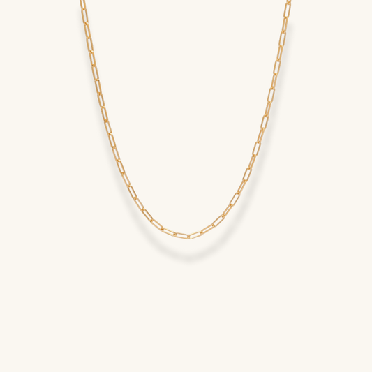 Paperclip Mini Link Chain Necklace