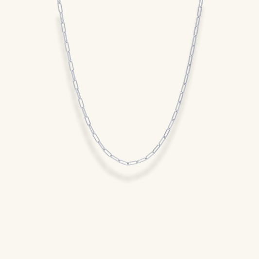Paperclip Mini Link Chain Necklace