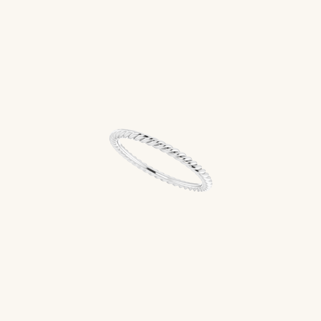 Rope Ring Silver