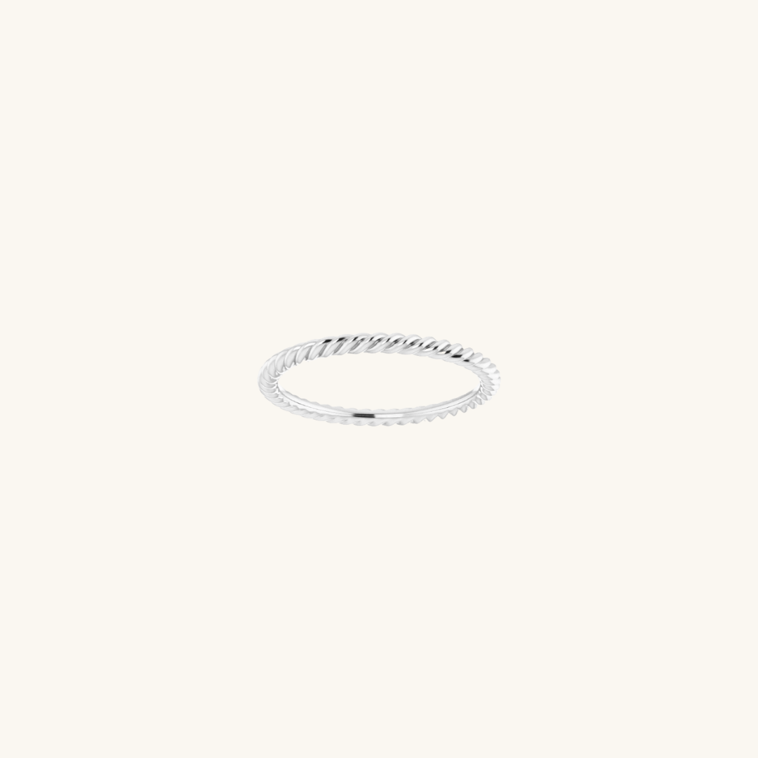 Rope Ring Silver