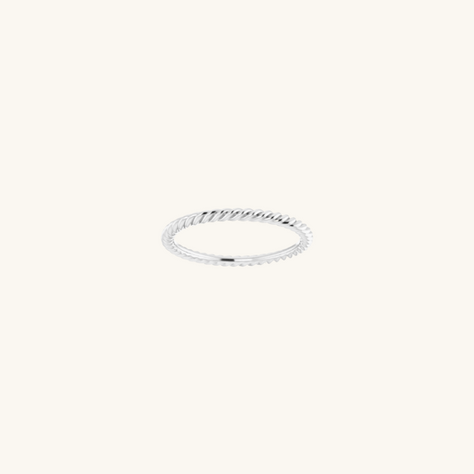 Rope Ring Silver