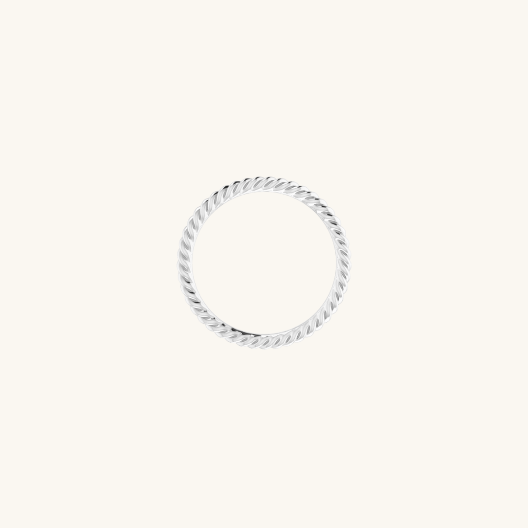 Rope Ring Silver