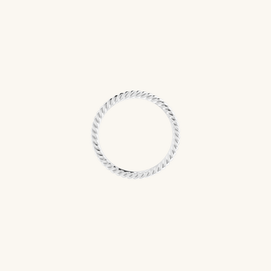 Rope Ring Silver