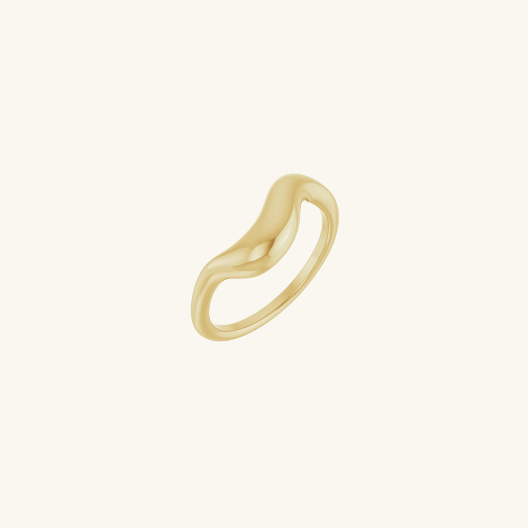 Dome Wave Ring - Gold