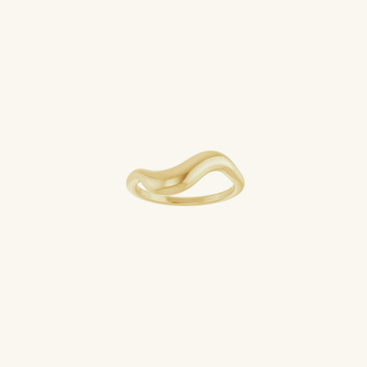 Dome Wave Ring - Gold