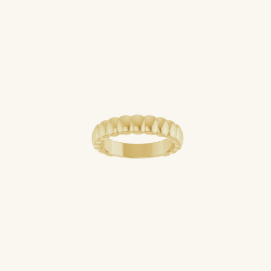 Thin Rib Ring - Gold