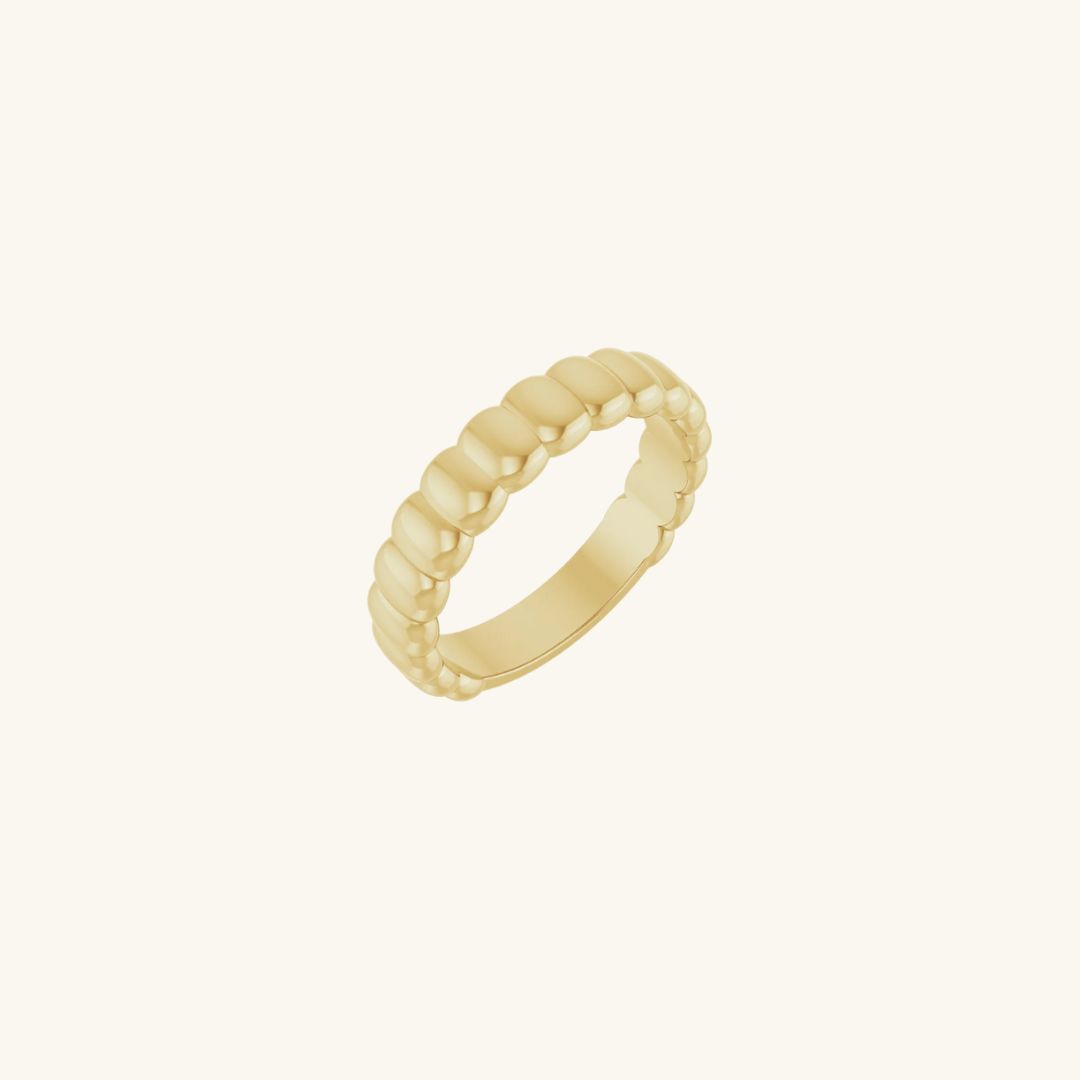 Thin Rib Ring - Gold