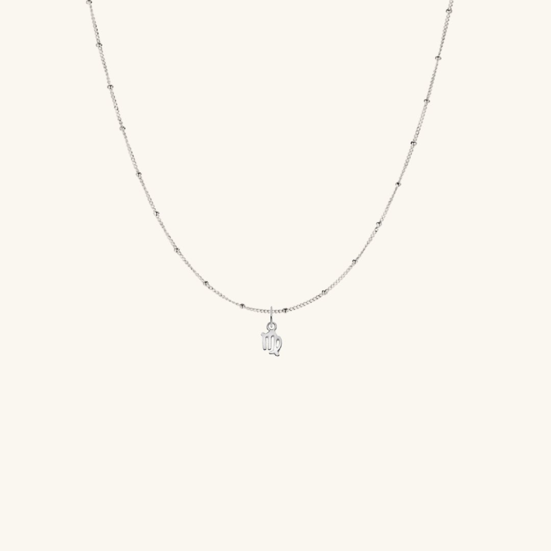 Petite Zodiac Star Sign Necklace Silver