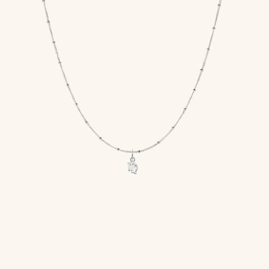 Petite Zodiac Star Sign Necklace Silver